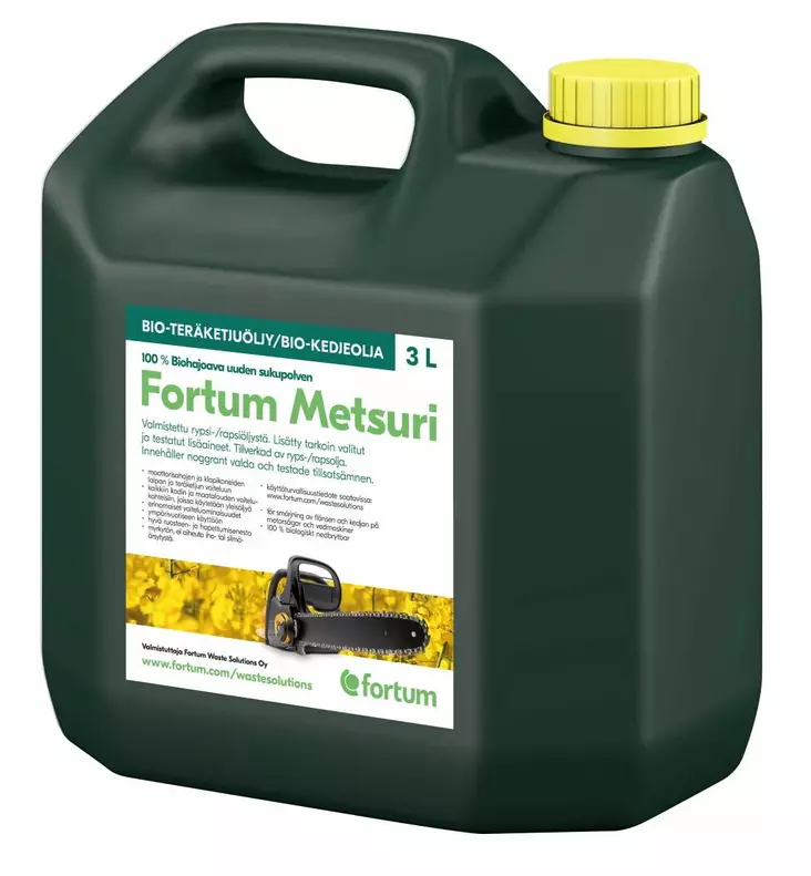 TERÄKETJUÖLJY BIO 3L METSURI - Erikoisöljyt ja lisäaineet - 6418591071912 - 1