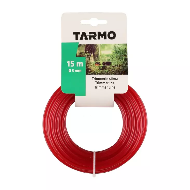 TRIMMERIN VARASIIMA 3,0MMX15M - Trimmerin siimat - 6410412897282 - 1