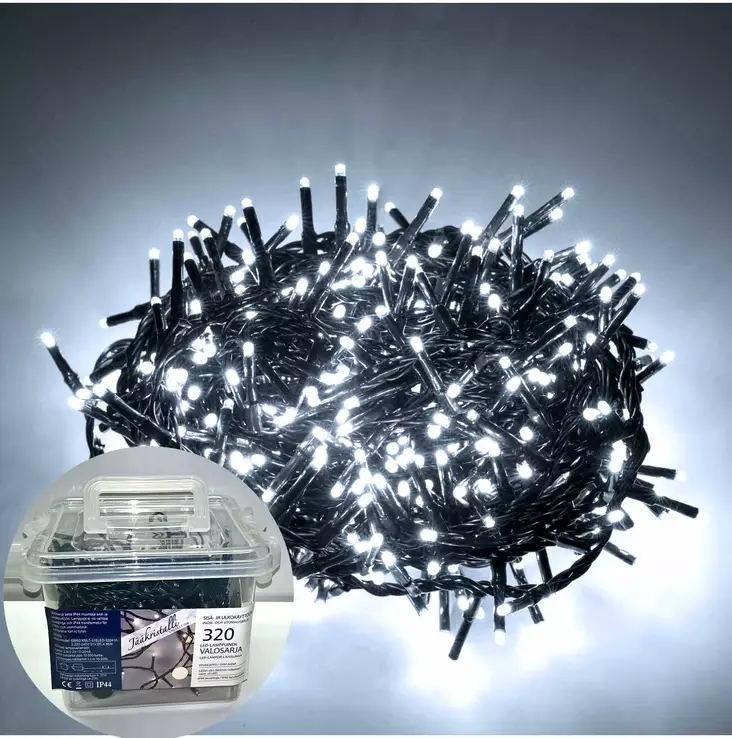 ULKOVALOSARJA LED 320Led Kylmä valkoinen - Valosarjat verkkovirta - 6438159128872 - 1
