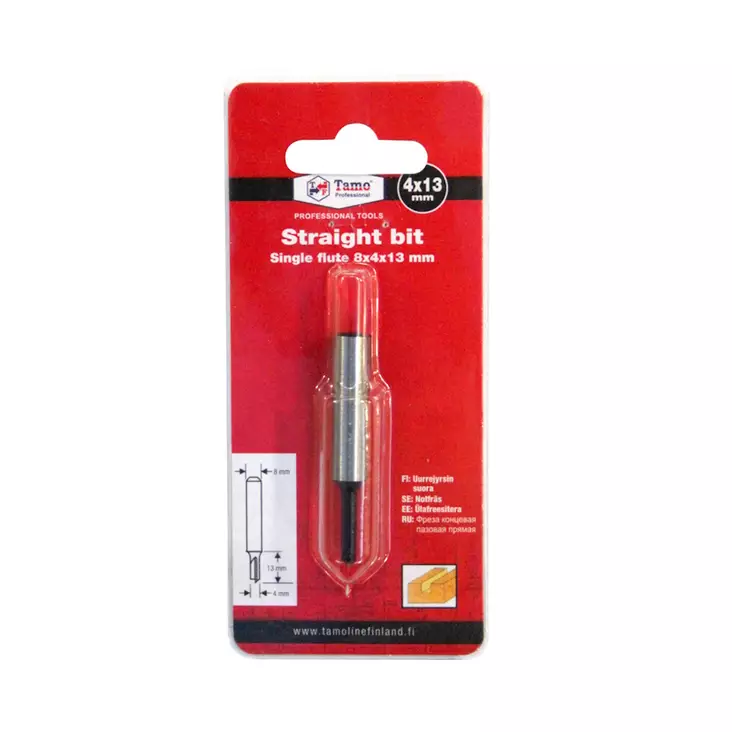 Uurrejyrsin 8x4x13mm - Jyrsin- ja höylänterät - 6420613765112 - 1