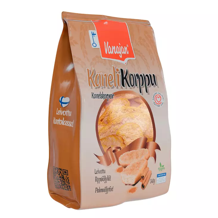 Kanelikorppu 340G VANAJA - Leivät, keksit ja leivonnaiset - 6420615450832 - 1