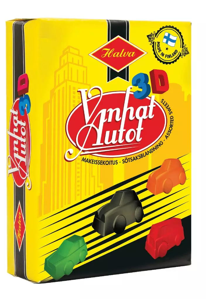 Vanhat autot rasia 240g=20 - Makeiset ja naposteltavat - 6420900004092 - 1