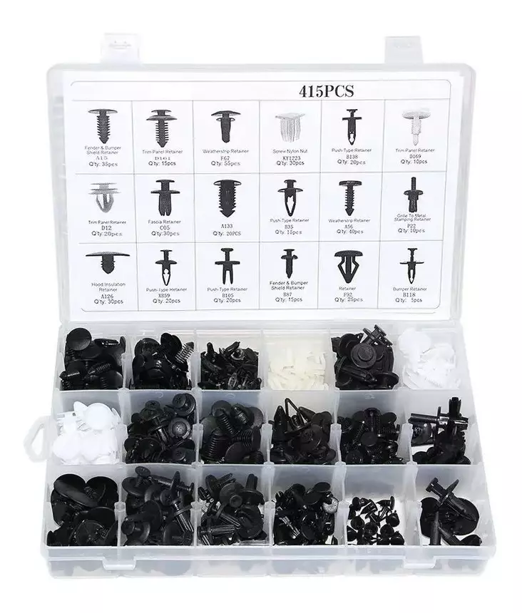 Verhoilukiinnikkeet 415-osainen sarja - Auton kiinnikkeet ja kiinnikelajitelmat - 6438014228532 - 1
