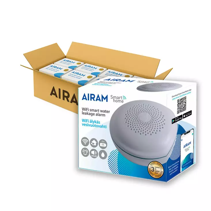 Airam smarthome vuotovahti 10 kpl paketti. - Vesivuotohälyttimet - 6435200281302 - 1