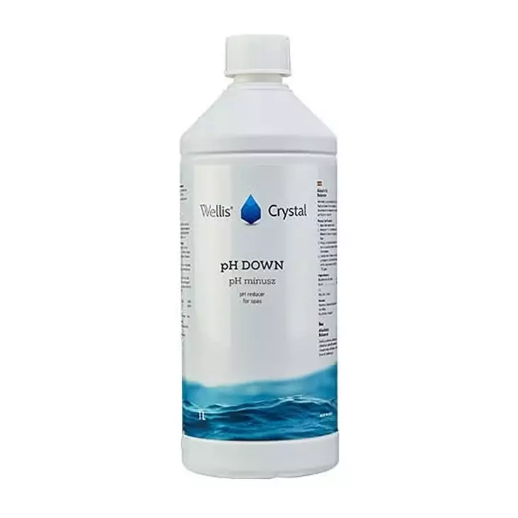 Wellis Crystal 1L pH-arvon alentaja - Allaskemikaalit, pumput ja suodattimet - 5999054710612 - 1