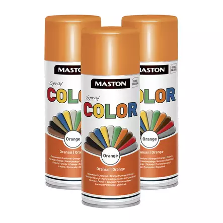 3 x Spraymaali Color Oranssi 400ml - Spraymaalit - 6412491208041R3 - 1