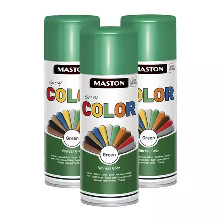 3 x Spraymaali Color Vihreä 400ml - Spraymaalit - 6412491208027R3 - 1