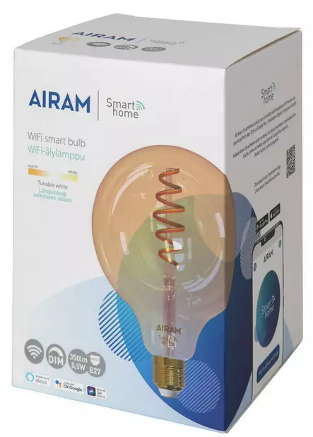 Älylamppu airam smarthome wifi lamppu - Lamput E27 kanta - 6435200280633 - 2