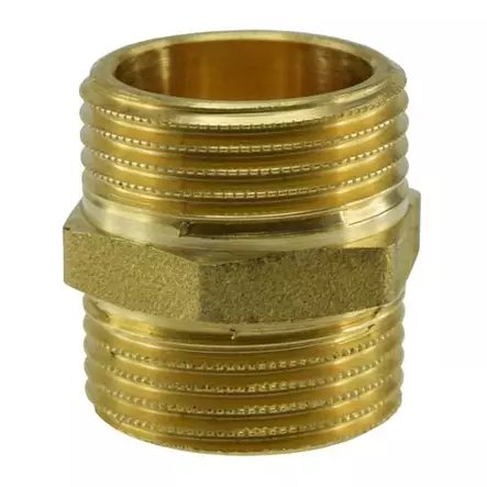 kaksoisnippa 1/2" messinki harju - Käyttövesiliittimet ja tarvikkeet - 6438140055033 - 2