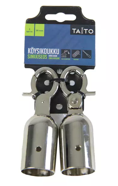KÖYSIKOUKUT 30mm 2kpl/pkt Kaideköyden kiinnitykseen - Köydet ja narut - 6416096160063 - 1