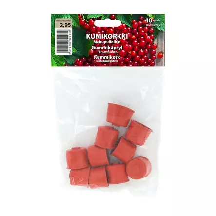 Kumikorkki nro 2 10 kpl - Lasipullot, purkit ja säilöntä - 6412165091313 - 1