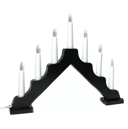 KYNTTELIKK=C3=96 LED 7 KYNTTIL=C3=84=C3=84 MUSTA - Kyntteliköt - 6438168110073 - 1