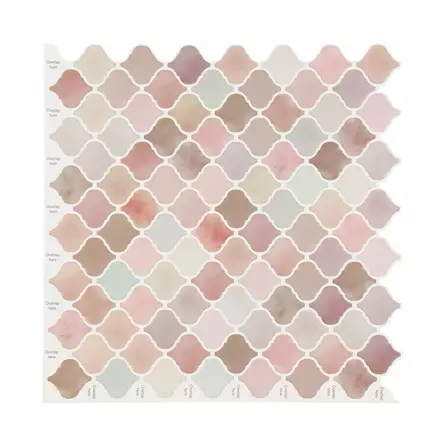 Laattatarra geometrinen ruskea/laventeli - Sisustuskalvot - 6410416526843 - 1