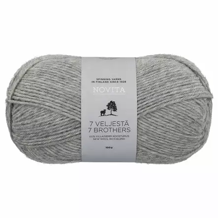 Novita 7 veljest=C3=A4 kivi 043 - Sukkalangat - 6412618201153 - 1