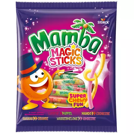 Mamba Magic Sticks hedelmätoffee 140g - Makeiset ja naposteltavat - 4014400933413 - 1