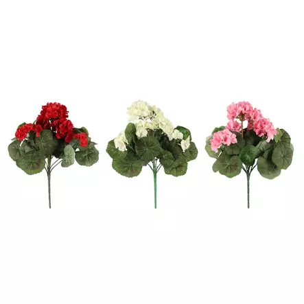 Pelargonia kimppu - Tekokasvit ja muovikukat - 6410412866493 - 1