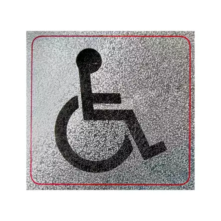 Pisla kuvatarra esteetön - Opasteet ja kyltit - 6414676016663 - 1