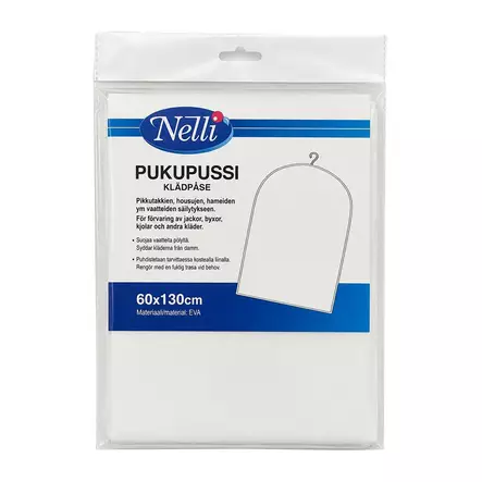 Pukupussi 60x130 valkoinen EVA - Henkarit - 6438506016203 - 1