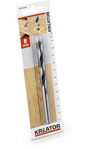 Puuporanterä 8×117 KREATOR - Puuporanterät - 5400338045103 - 1