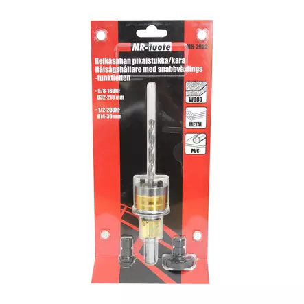 Reikäsahan pikaistukka 14-210mm - Reikä- ja kuppiterät - 6430074697563 - 2