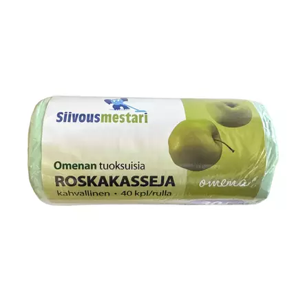 Roskakassi tuoksuva 30L 40kpl omena. - Roskapussit - 6438159922203 - 1