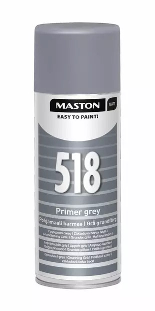 Spraymaali 100 Pohjamaali harmaa 400ml - Spraymaalit - 6412491005183 - 1