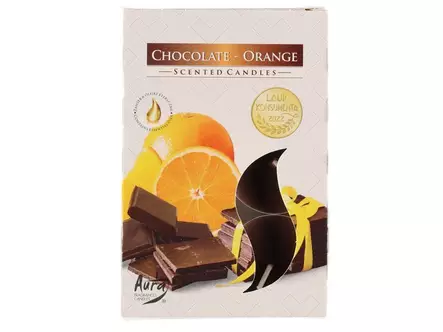 TUOKSULÄMPÖKYNTTILÄ CHOCOLATE-ORA 6 KPL - Tuoksukynttilät ja tuoksutuikut - 5906927043173 - 1