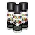 3 x Spraymaali Color Kiiltävä musta 400m - Spraymaalit - 6412491201226R3 - 1