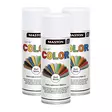 3 x Spraymaali Color Mattavalkoinen 400m - Spraymaalit - 6412491202216R3 - 1