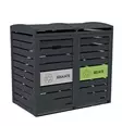 JÄTEASTIASUOJA 2X240L GREEN LAND - Roska-astiat - 6438014264653 - 1