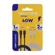 TEKMEE latausjohto usb-c 40W 2kpl - Laturit, kaapelit ja varavirtalähteet - 3661075377373 - 1