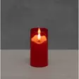 3D LED-pöytäkynttilä 10,5 cm punainen - LED-kynttilät - 6410416578873 - 1
