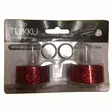 LED TUIKUT 2kpl/pkt punainen-glitter - LED-kynttilät - 6438159075183 - 1