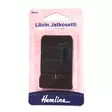 HEMLINE LIIVIN JATKOSETTI 38MM MUSTA - Ompelulangat ja ompelutarvikkeet - 9317385118703 - 1