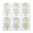 Servetti Marimekko Vihkiruusu kulta 24cm - Kahviliinat 24x24 - 6411632140233 - 1
