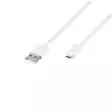 Micro-USB kaapeli 1.2m Valkoinen - Puhelimet ja puhelintarvikkeet - 4008928626773 - 1