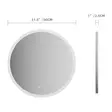 Innosanit valopeili 80cm pyöreä - Kylpyhuonevalaisimet - 6438014427973 - 5