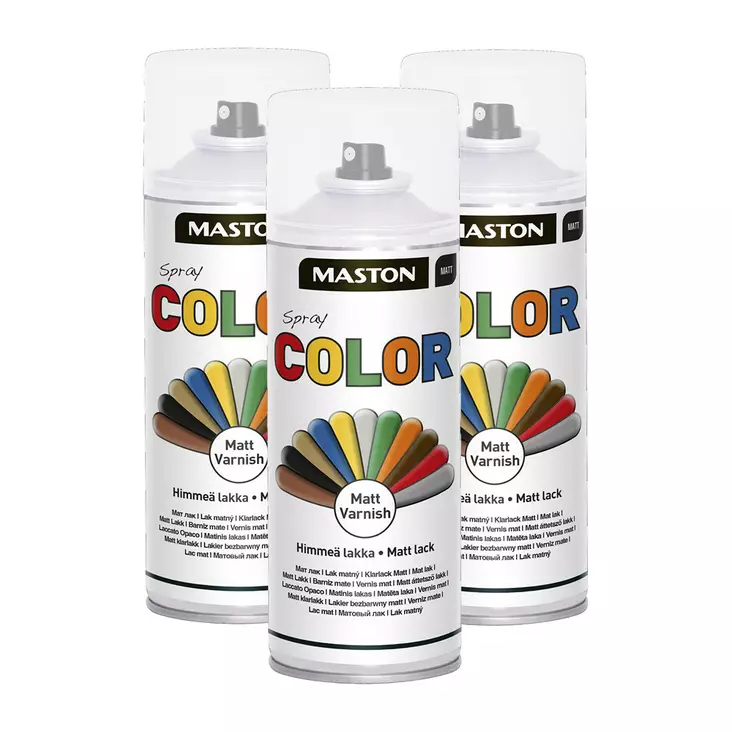 3 x Spraymaali Color Mattalakka 400ml - Spraymaalit - 6412491203312R3 - 1