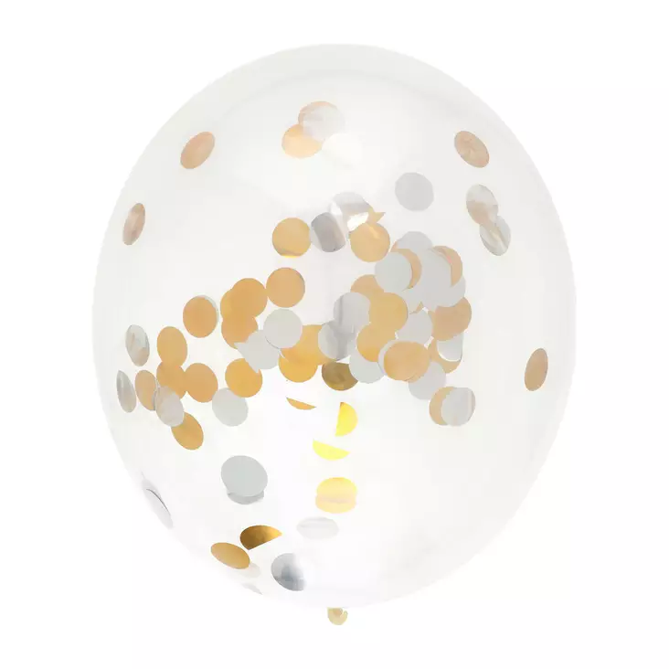 6 confetti-ilmapalloa - Ilmapallot - 6412165066823 - 1