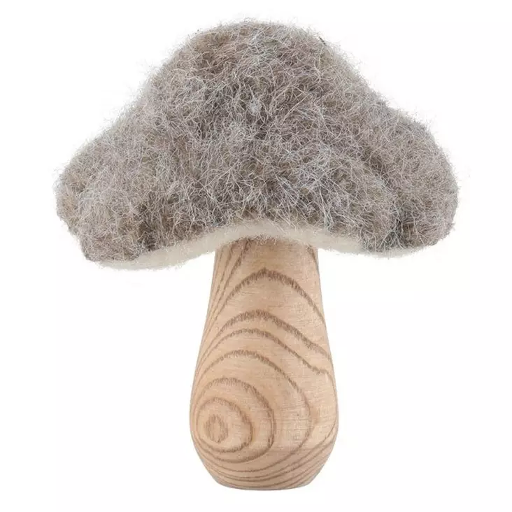 Koriste Huopasieni 13cm - Joulukoristeet ja lumihiutalepallot - 6410416394473 - 1