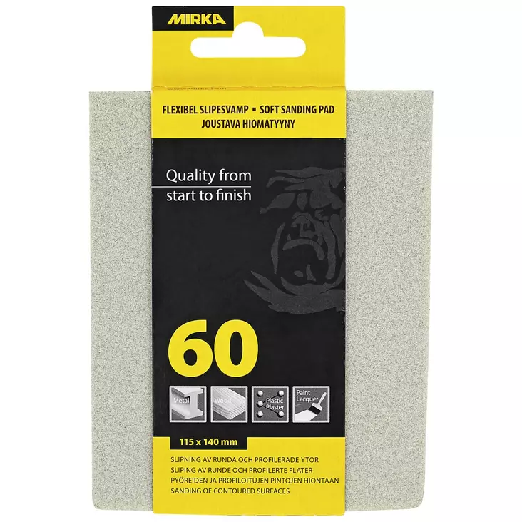 HIOMASIENI 115X140MM PEHMEÄ K60 - Kiillotuslaikat - 6416868900163 - 1