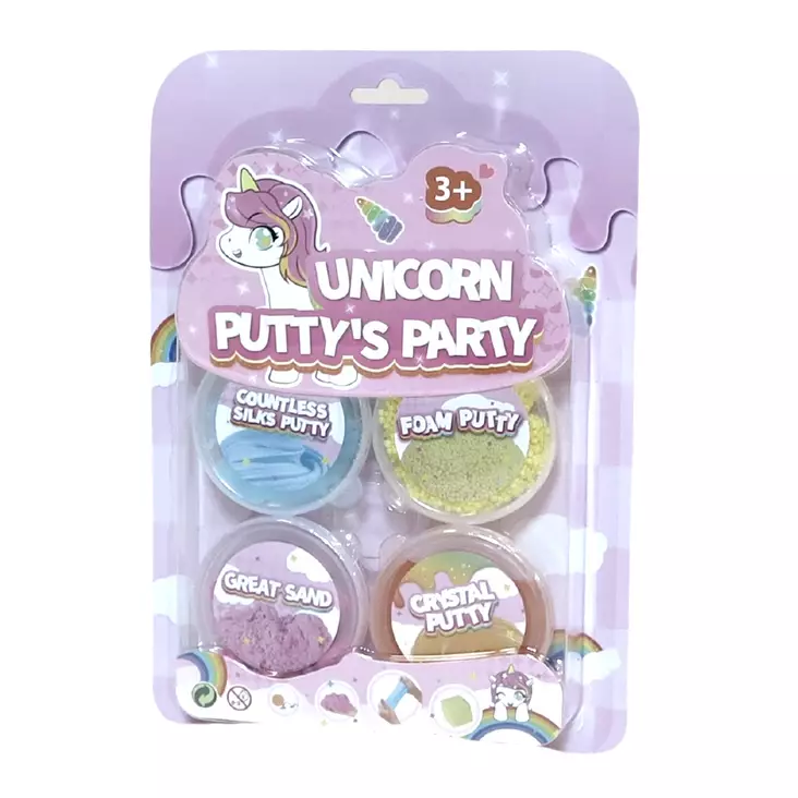 Yksisarvismassa 4kpl - Fidgetit ja stressilelut - 8711866245253 - 1