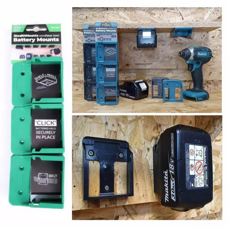 Akunpidike HIKOKI akulle 6kpl StealtMounts - Akkuporakoneet - 650327937093 - 1