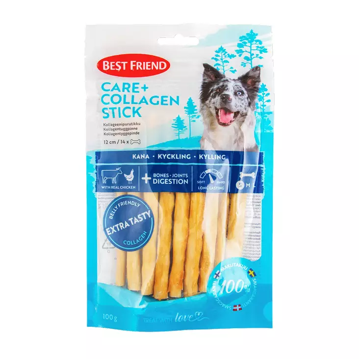 BF Kollageenipurutikku kana 14kpl 100g - Koiranruoat ja herkut - 5700551172373 - 1