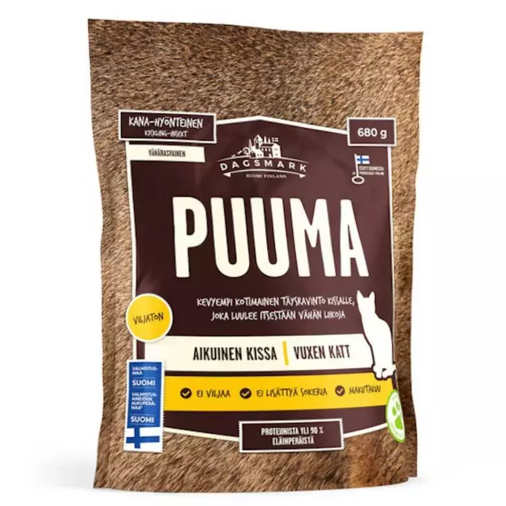 Dagsmark Puuma 680G Kana+Hyönteinen - Kissanruoat ja herkut - 6430066381623 - 1