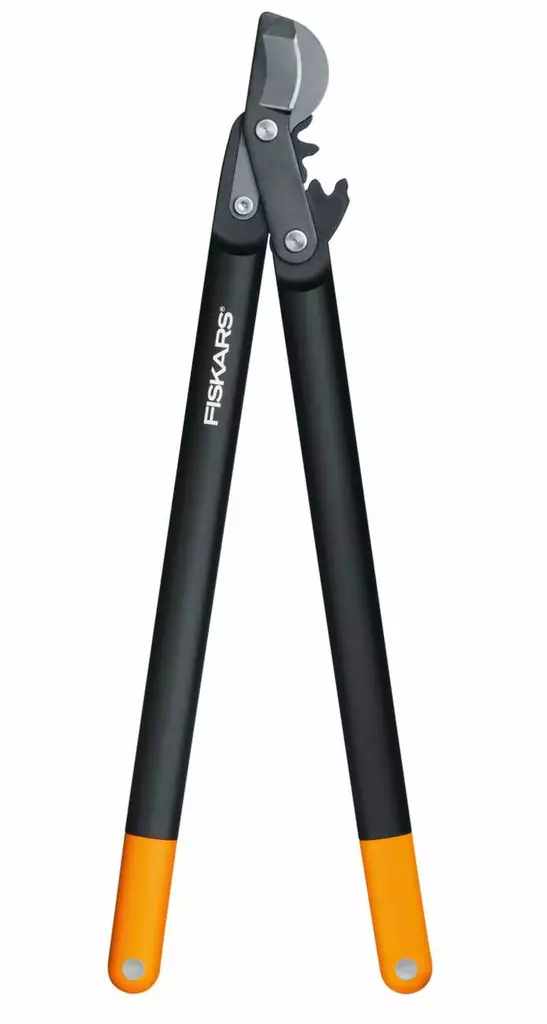 FISKARS RAIVAUSSAKSET KOUKKUTERÄLLÄ L - Oksasakset ja pensassakset - 6411501125903 - 2