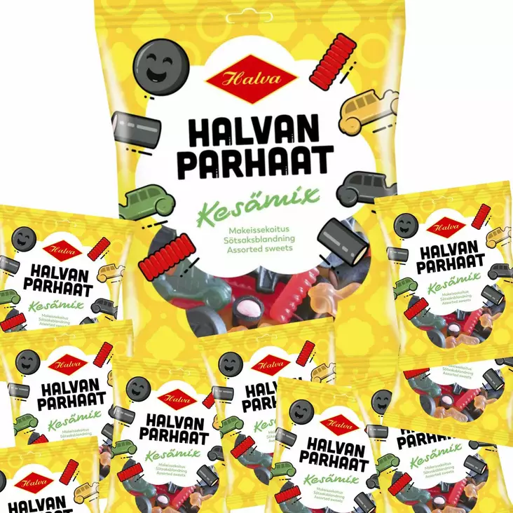 Halva parhaat kesämix 310g/pss 10pss/ltk - Makeiset ja naposteltavat - 836623 - 1