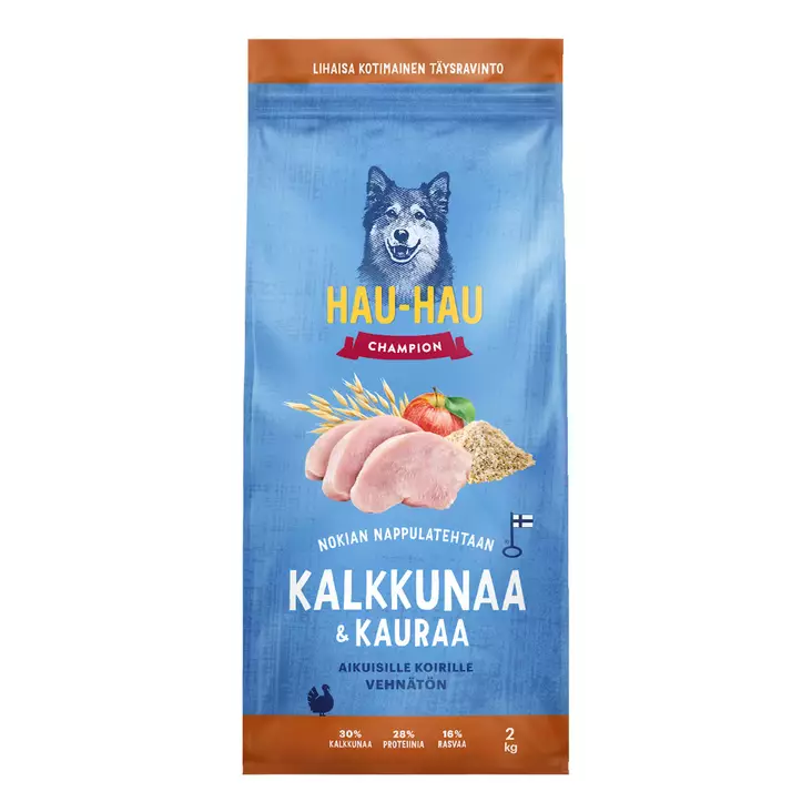 HHC kalkkuna&kaura aik. koiralle 2kg - Koiranruoat ja herkut - 6438554000483 - 1