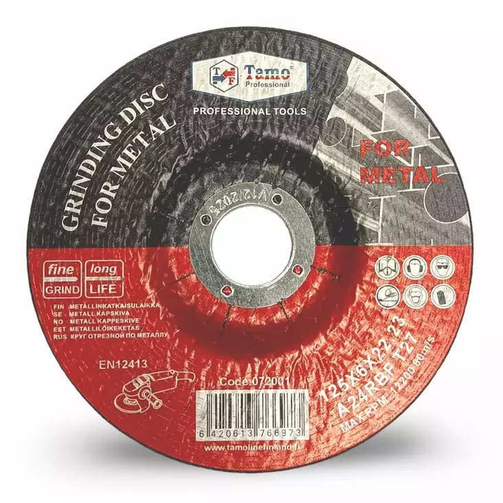 Hiomalaikka 125mm metalli - Hiomalaikat - 6420613766973 - 1
