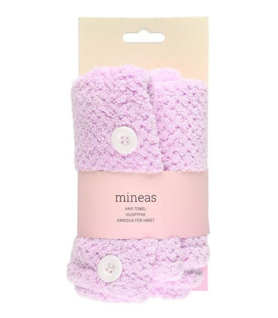 hiuspyyhe lila=20 - Pesusienet ja peseytymistarvikkeet - 6410416353203 - 1